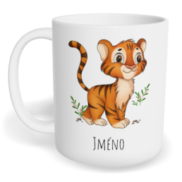 Hrnek klasický malý s vlastním potiskem - Tygr