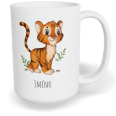 Hrnek klasický velký s vlastním potiskem - Tygr