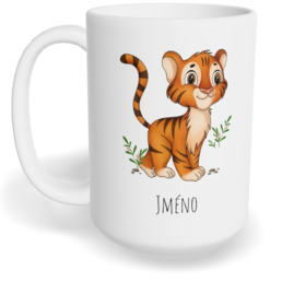 Hrnek klasický velký s vlastním potiskem - Tygr
