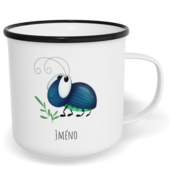 Hrnek plecháček s potiskem na míru - Brouk