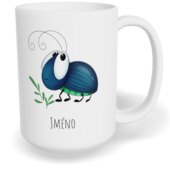 Hrnek klasický velký s vlastním potiskem - Brouk