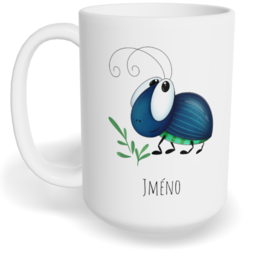 Hrnek klasický velký s vlastním potiskem - Brouk