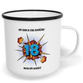 Hrnek plecháček s potiskem na míru - Kdy jsem se stal dospělým