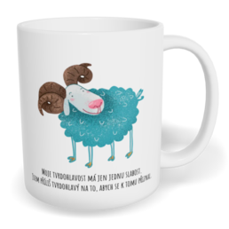 Hrnek klasický malý s vlastním potiskem - Moje tvrdohlavost má jen jednu slabost