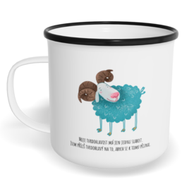 Hrnek plecháček s potiskem na míru - Moje tvrdohlavost má jen jednu slabost