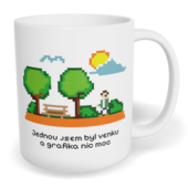 Hrnek klasický malý s vlastním potiskem - Grafika nic moc