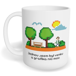 Hrnek klasický malý s vlastním potiskem - Grafika nic moc