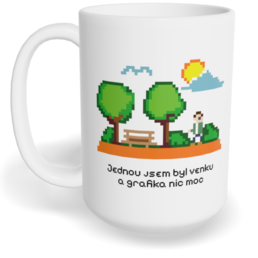 Hrnek klasický velký s vlastním potiskem - Grafika nic moc