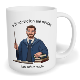 Hrnek klasický malý s vlastním potiskem - Učitel z Bradavic