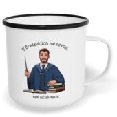 Hrnek plecháček s potiskem na míru - Učitel z Bradavic