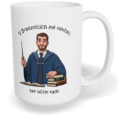 Hrnek klasický velký s vlastním potiskem - Učitel z Bradavic