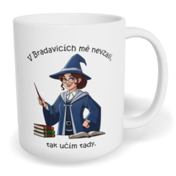 Hrnek klasický malý s vlastním potiskem - Učitelka z Bradavic