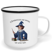 Hrnek plecháček s potiskem na míru - Učitelka z Bradavic