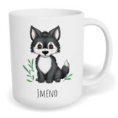 Hrnek klasický malý s vlastním potiskem - Vlk