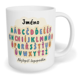 Hrnek klasický malý s vlastním potiskem - Nejlepší logopedka