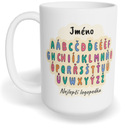 Hrnek klasický velký s vlastním potiskem - Nejlepší logopedka