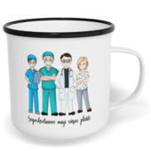 Hrnek plecháček s potiskem na míru - Superhrdinové mají různé pláště