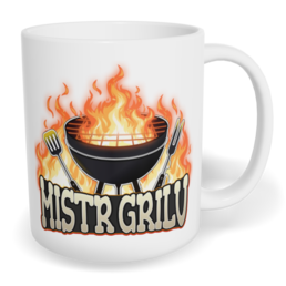 Hrnek klasický malý s vlastním potiskem - Mistr grilu