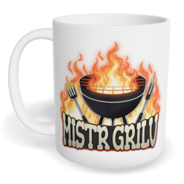 Hrnek klasický malý s vlastním potiskem - Mistr grilu