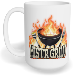 Hrnek klasický velký s vlastním potiskem - Mistr grilu