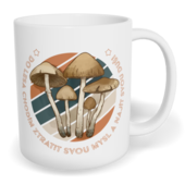 Hrnek klasický malý s vlastním potiskem - Do lesa chodím ztratit svou mysl