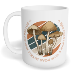 Hrnek klasický malý s vlastním potiskem - Do lesa chodím ztratit svou mysl