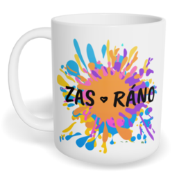 Hrnek klasický malý s vlastním potiskem - Zasráno