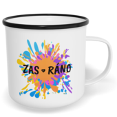 Hrnek plecháček s potiskem na míru - Zasráno