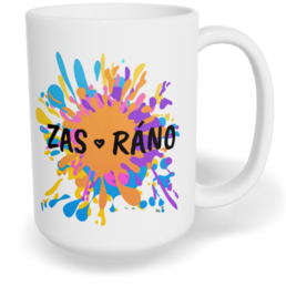 Hrnek klasický velký s vlastním potiskem - Zasráno