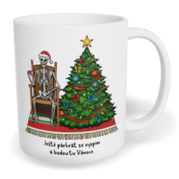 Hrnek klasický malý s vlastním potiskem - Ještě párkrát se vyspím a budou tu Vánoce