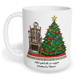 Hrnek klasický malý s vlastním potiskem - Ještě párkrát se vyspím a budou tu Vánoce