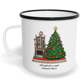 Hrnek plecháček s potiskem na míru - Ještě párkrát se vyspím a budou tu Vánoce