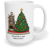 Hrnek klasický velký s vlastním potiskem - Ještě párkrát se vyspím a budou tu Vánoce