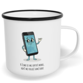 Hrnek plecháček s potiskem na míru - K čemu je mi chytrý mobil?