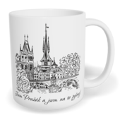 Hrnek klasický malý s vlastním potiskem - Jsem Pražák a jsem na to pyšnej