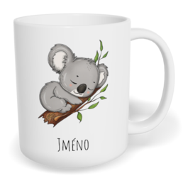 Hrnek klasický malý s vlastním potiskem - Koala