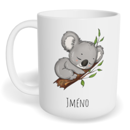 Hrnek klasický malý s vlastním potiskem - Koala