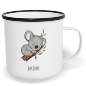 Hrnek plecháček s potiskem na míru - Koala