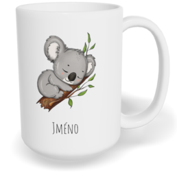Hrnek klasický velký s vlastním potiskem - Koala