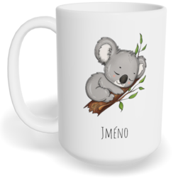 Hrnek klasický velký s vlastním potiskem - Koala