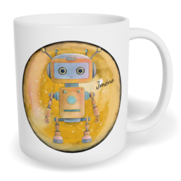 Hrnek klasický malý s vlastním potiskem - Robot