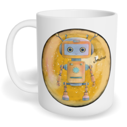 Hrnek klasický malý s vlastním potiskem - Robot