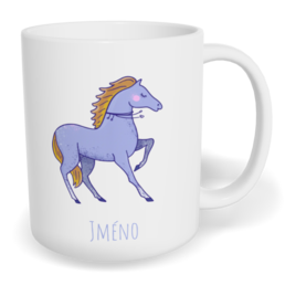 Hrnek klasický malý s vlastním potiskem - Kůň
