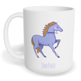 Hrnek klasický malý s vlastním potiskem - Kůň