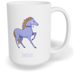 Hrnek klasický velký s vlastním potiskem - Kůň