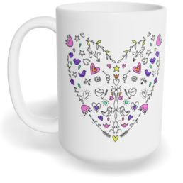 Hrnek klasický velký s vlastním potiskem - Srdce