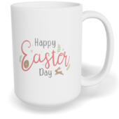 Hrnek klasický velký s vlastním potiskem - Happy Easter Day