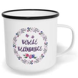 Hrnek plecháček s potiskem na míru - Veselé Velikonoce vol. 2