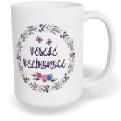 Hrnek klasický velký s vlastním potiskem - Veselé Velikonoce vol. 2