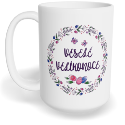 Hrnek klasický velký s vlastním potiskem - Veselé Velikonoce vol. 2